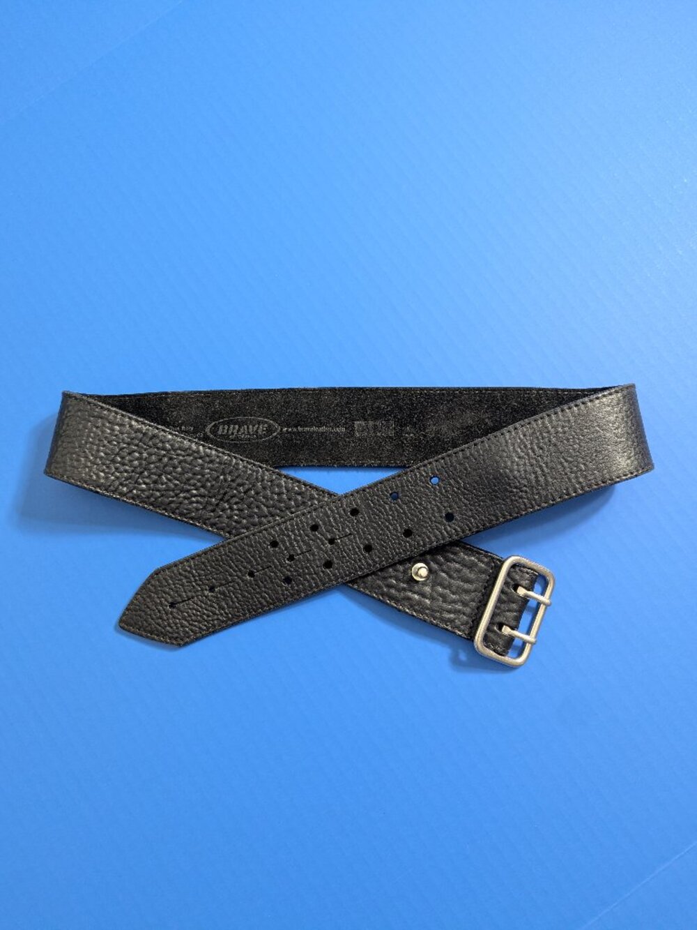 Brave Leather Italian Pebbled Leather Belt